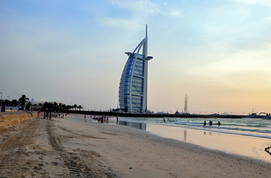 Бурдж Бич - пляжи Дубая
